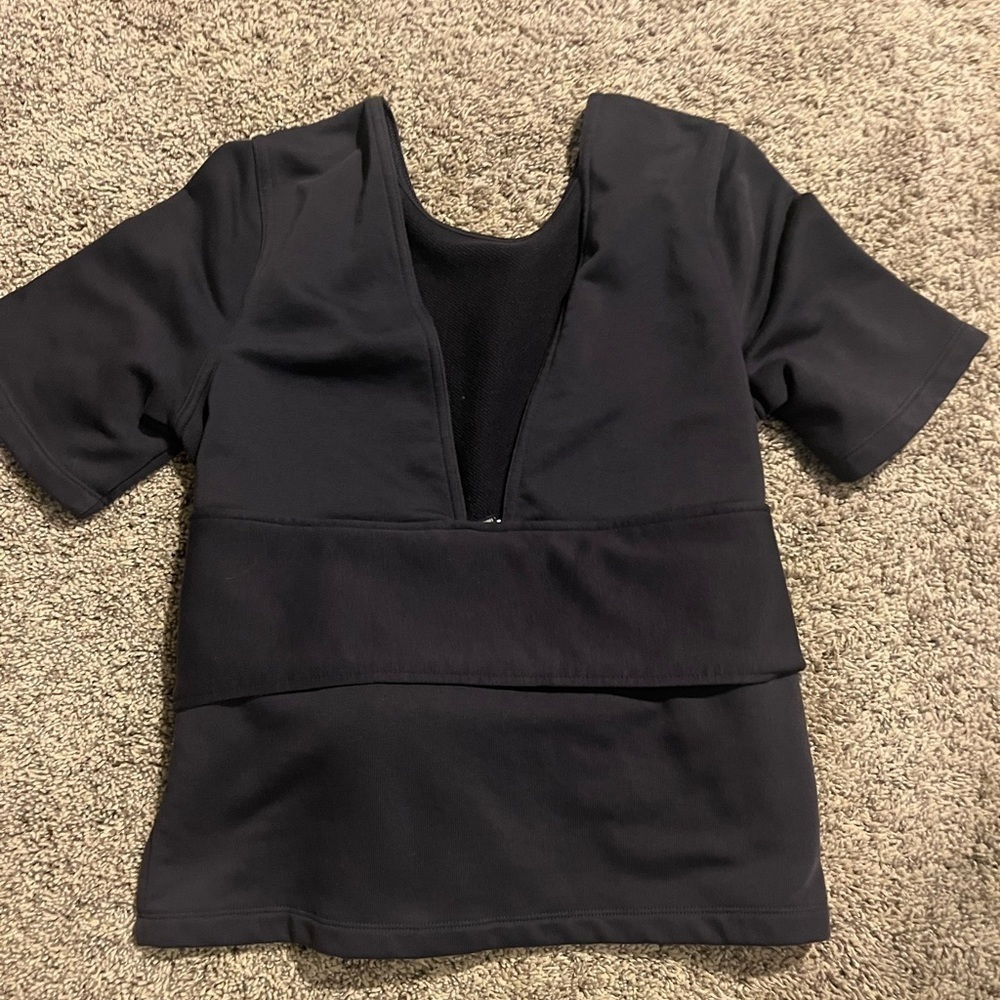 NIKE Women's Studio Short Sleeve Wrap Top - Picture 7 of 8